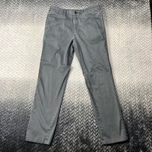 Hill City Everyday Chino Pants Slim Mens 32x32 Gun Powder Gray Casual Slash